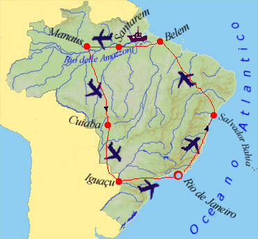 Itinerario percorso